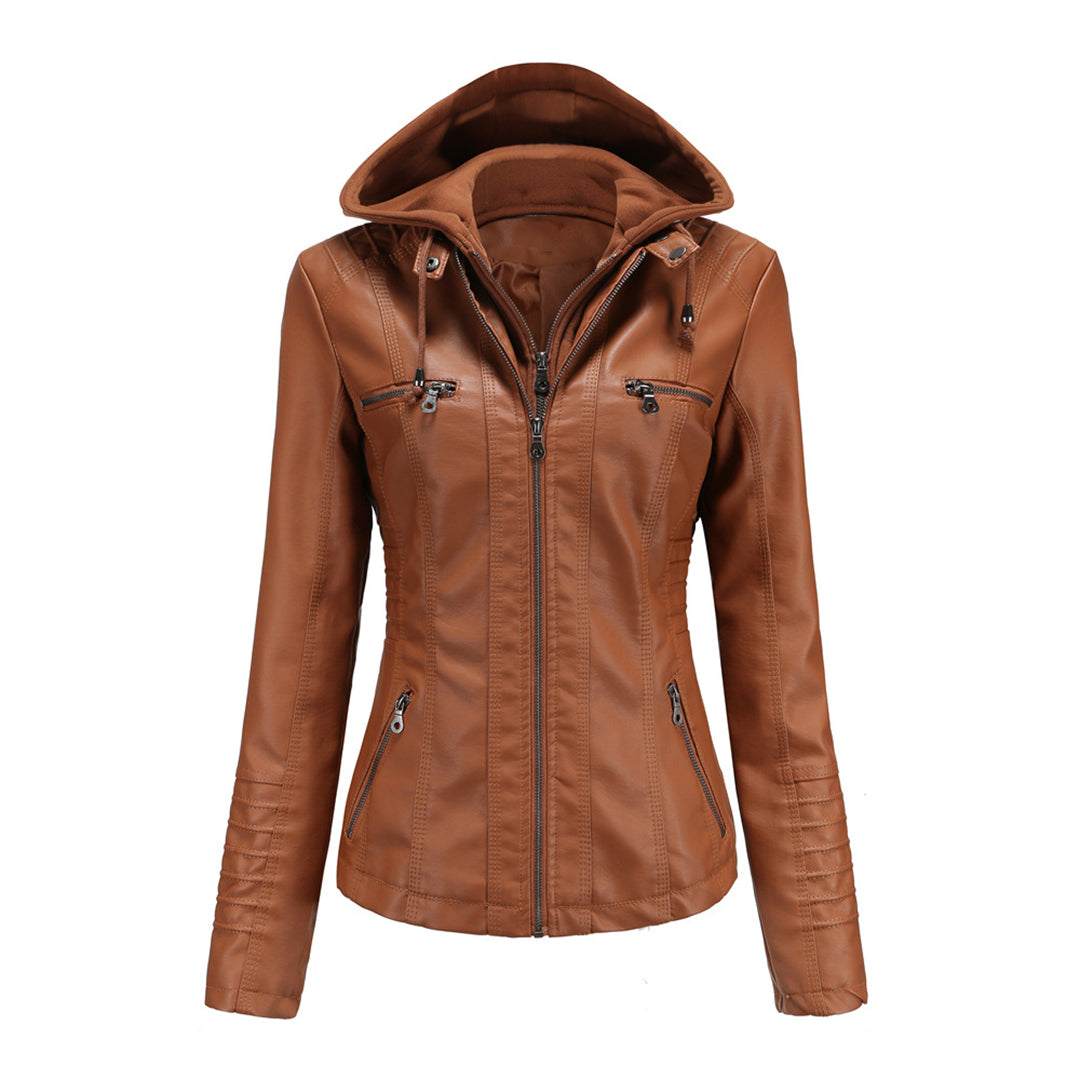 Sienna | Leather Stylish Winter Jacket