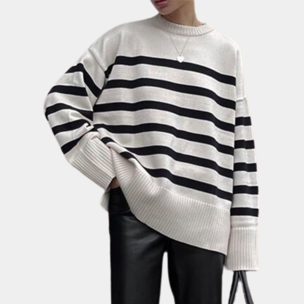 Isla | Oversized Striped Pullover For Women