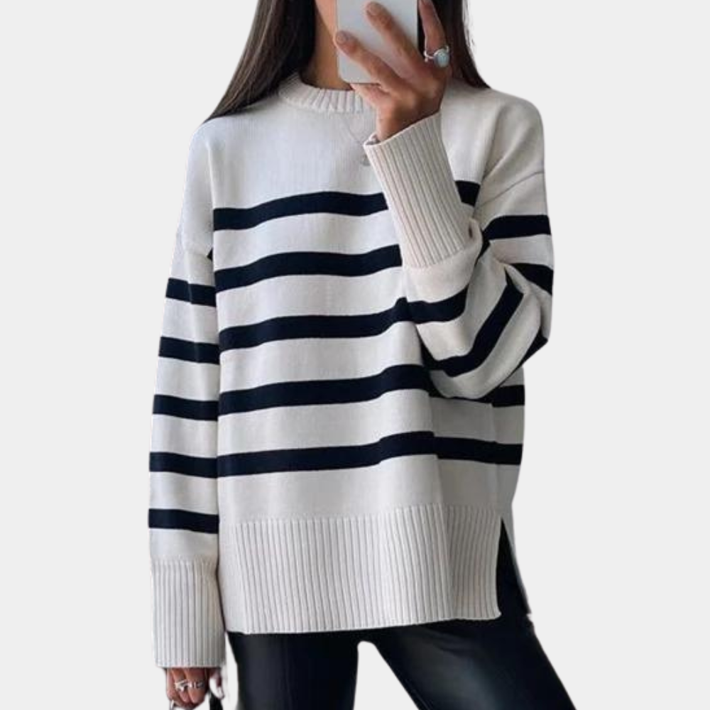 Isla | Oversized Striped Pullover For Women