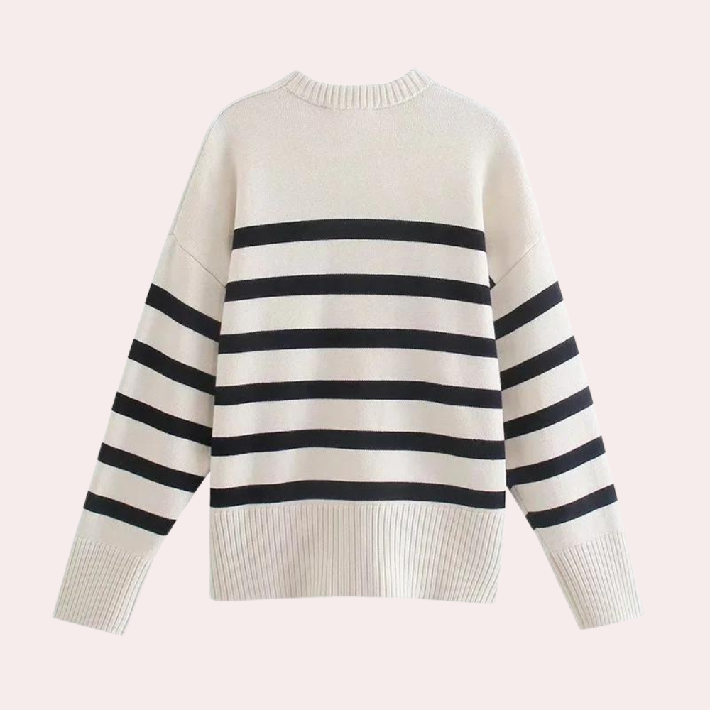 Isla | Oversized Striped Pullover For Women