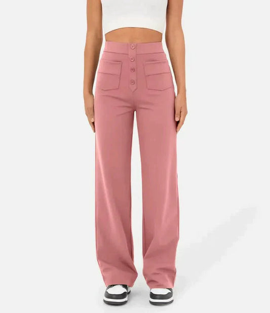 Ava | Elastic High Waist Pants For Women